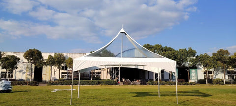 10' x 20' Premium High Peak Frame Tent - Clear