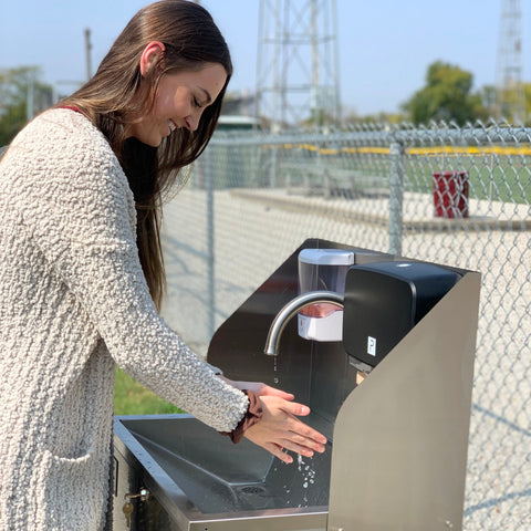 Paragon Pro Series Portable Sink (Stainless Steel) with Splash Guard