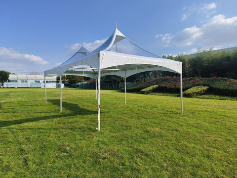 15' x 30' Premium High Peak Frame Canopy Tent - Clear