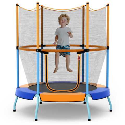 48 Inch Toddler Trampoline with Safety Enclosure Net