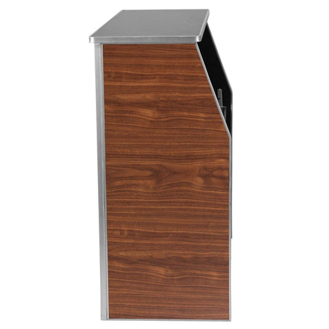 72" Portable Folding Bar, Walnut
