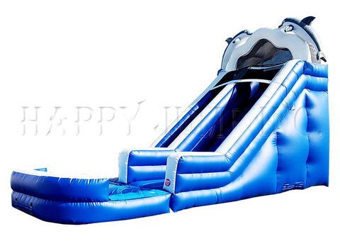 18 Foot Dolphin Inflatable Water Slide - WS4137