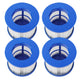 Lot of 12 Water Filter Blue Cartridge for Inflatable Hot Tub Spa by Aleko