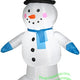4' Gemmy Airblown Inflatable Snowman Standing Wearing Top Hat