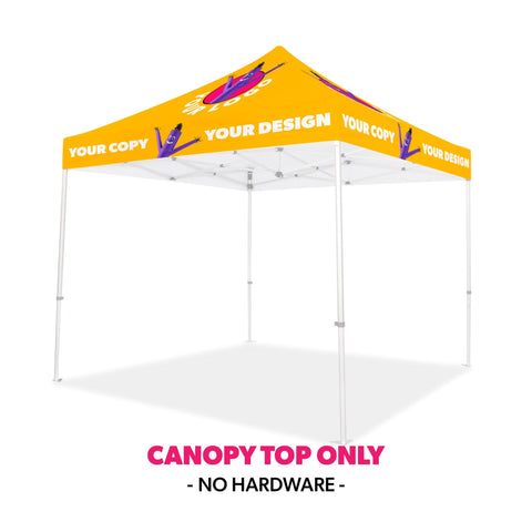 10x10 Custom Canopy Tent w/ Table Cover + Back & Side Walls