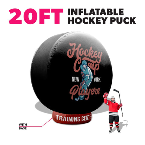 Custom Giant Inflatable Hockey Puck