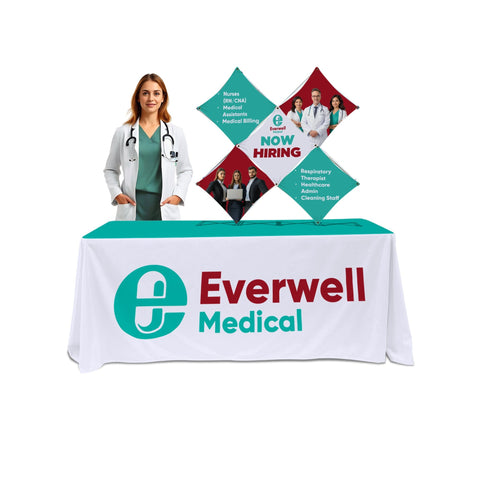 Custom Table Top Pop-Up Display - (5 Panel X)