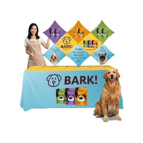 Custom Table Top Pop-Up Display - (8 Panel X)