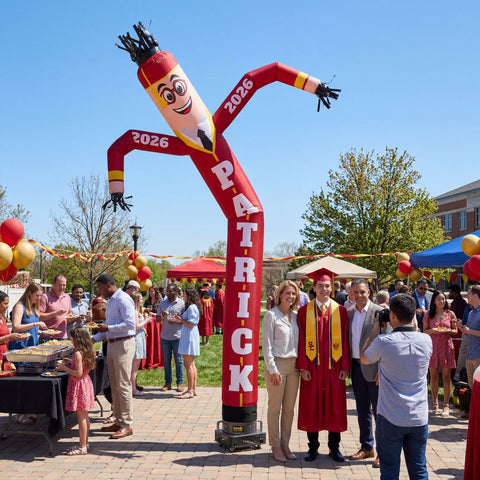 Custom Graduation Air Dancers® Inflatable Tube Man
