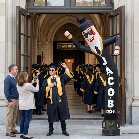 Custom Graduation Air Dancers® Inflatable Tube Man