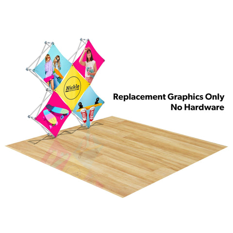 Custom GeoMetrix Pop-Up Trade Show Booth Display - (5 Panel)