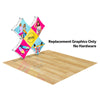 Image of Custom GeoMetrix Pop-Up Trade Show Booth Display - (5 Panel)
