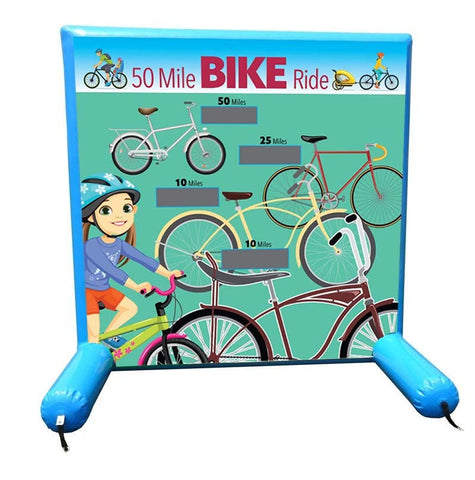 50 Mile Bike Ride, Sealed Air Inflatable Frame Game