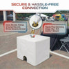 Image of 500 lb Tent Ballast Vinyl Block Cover - 21" x 21" x 17.5", White