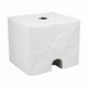 500 lb Tent Ballast Vinyl Block Cover - 21" x 21" x 17.5", White