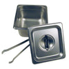 Image of 4" Steam Table Pan - 1/6 Size Pan with lid and tongs