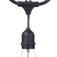 48' Outdoor LED String Light Set with Warm White S14 Bulbs for Patio, Tent, and Event Lighting