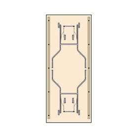 Replacement Leg Set for Seminar Rectangle Folding Table