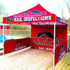 Image of Custom Canopy Tent with Full Back & Half Side Walls