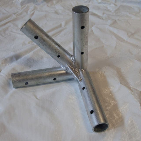4-Way Corner Fitting for West Coast Frame Tent, Single Tube