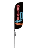 Image of Drive Thru Neon Feather Flag