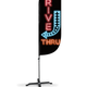 Drive Thru Neon Feather Flag
