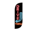 Image of Drive Thru Neon Feather Flag