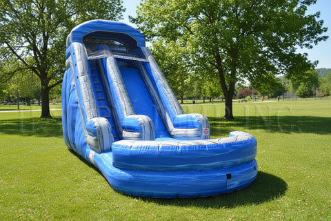 18 Foot Blue Volcano Water Slide - WS8618