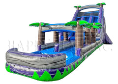 22'H Double Bay Water Slide With Slip & Slide Pool by Happy Jump