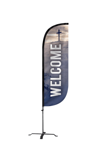 Welcome Church Feather Flag