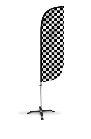 Checkered Color Feather Flag
