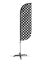 Image of Checkered Color Feather Flag