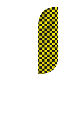 Checkered Color Feather Flag