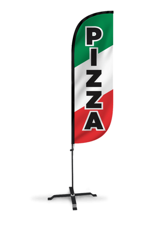 Pizza Feather Flag