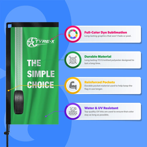 Custom Rectangle Flag Banner