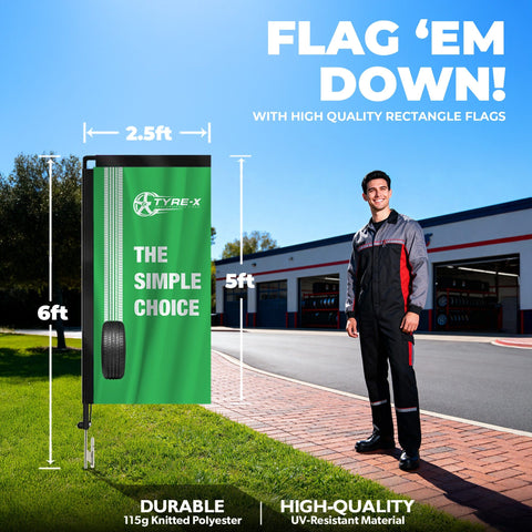 Custom Rectangle Flag Banner