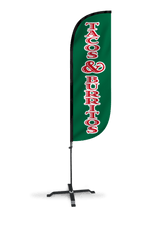 Tacos & Burritos Feather Flag