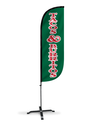 Tacos & Burritos Feather Flag