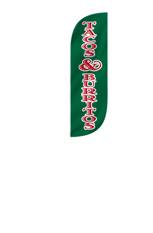 Tacos & Burritos Feather Flag