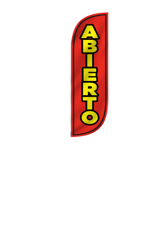 Abierto Feather Flag