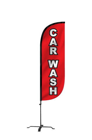 Car Wash Feather Flag