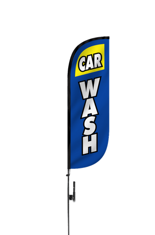 Car Wash Feather Flag