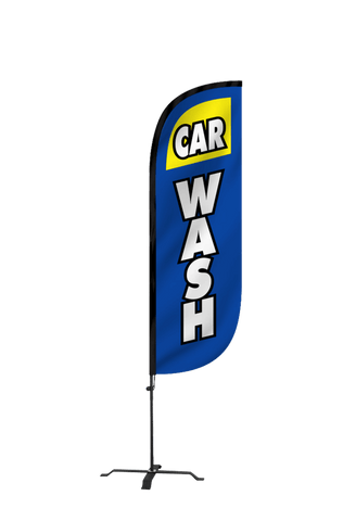 Car Wash Feather Flag