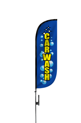 Car Wash Feather Flag