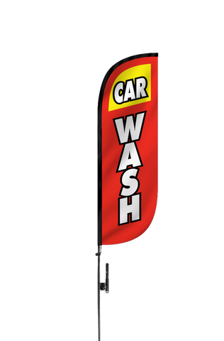 Car Wash Feather Flag