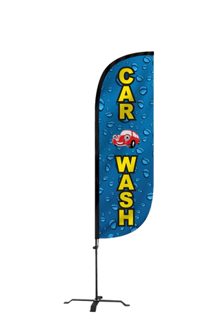Car Wash Feather Flag