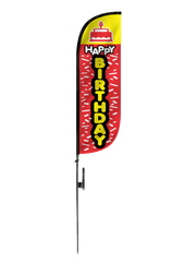 6 Foot Happy Birthday Yellow Air Dancer with Blower by Look Our Way