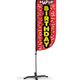 Happy Birthday Feather Flag - 5ft