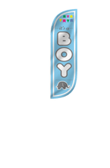 It's A Boy Feather Flag - 5ft