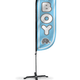 It's A Boy Feather Flag - 5ft